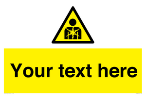 Custom Warning substance or mixture presenting a health hazard